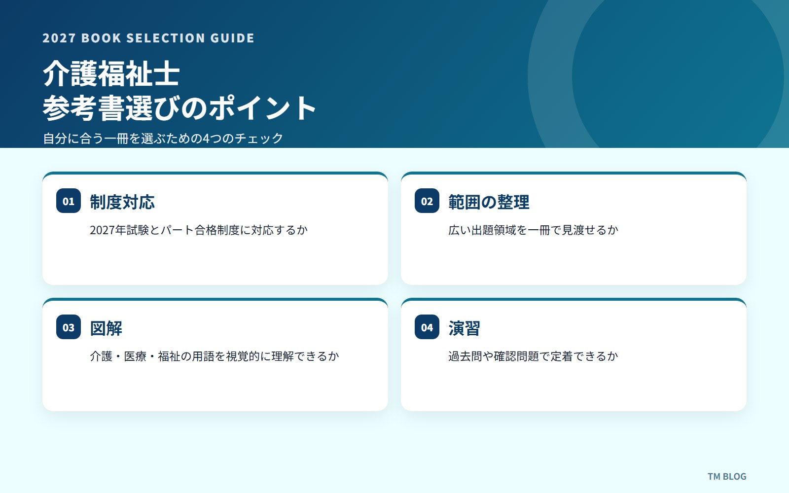 介護福祉士 参考書選びのポイント
