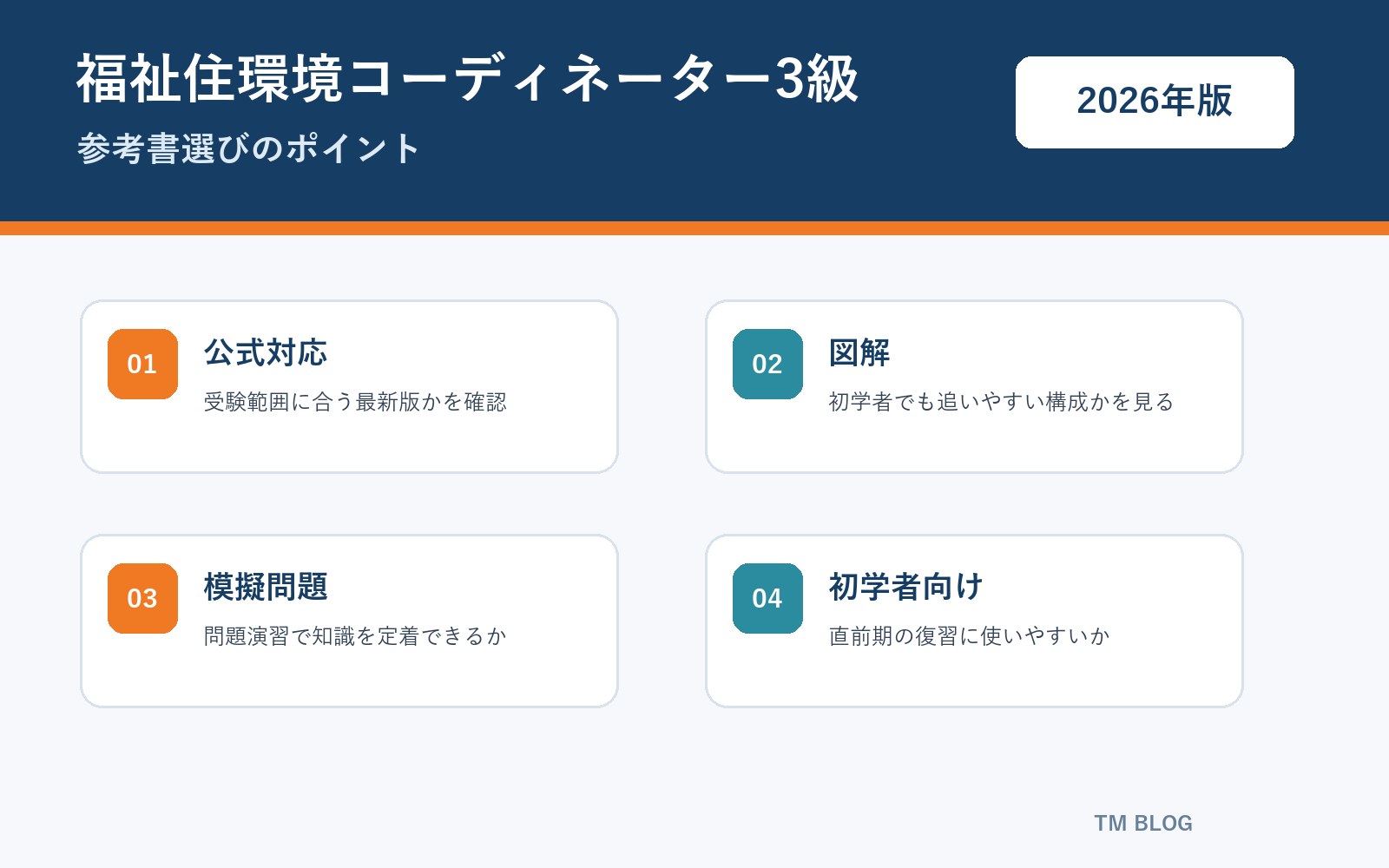 福祉住環境コーディネーター3級 参考書選びのポイント